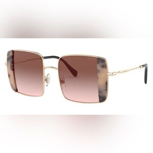 Miu Miu Pink Havana Gradient Brown Lens